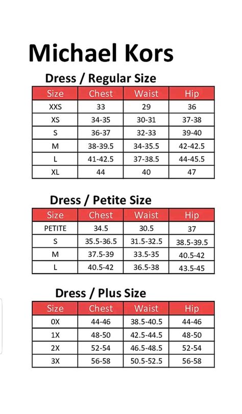 michael kors belt size chart.